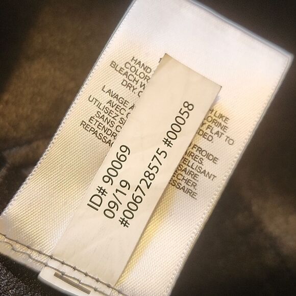 Express Extreme High Rise satin wide leg ankle length pants, sparkle seams, M - Picture 9 of 9